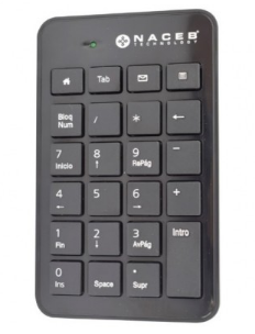 Teclado Numérico Naceb Technology NA-0104, Numérico, Negro