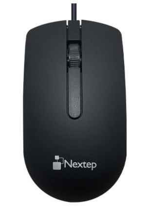 Mouse Nextep Alámbrico USB 1000 dpi Color Negro