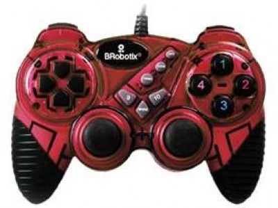 Control para Video Juego BROBOTIX 751899R, Gamepad, PC, Analógico/Digital, 10 botones, Alámbrico