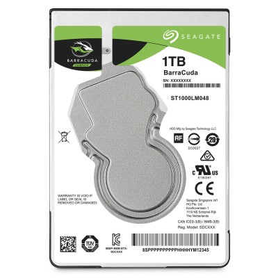 Disco Duro SEAGATE ST1000LM048, 1000 GB, Serial ATA III, 5400 RPM, 2.5&quot;