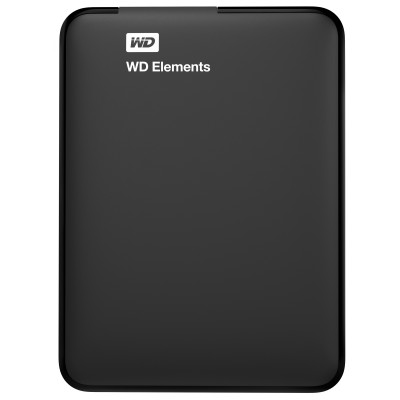 Disco duro externo WESTERN DIGITAL Elements 1TB, 1000 GB, 2.5&quot;, USB 3.0 (3.1 Gen 1) Type-A, Negro