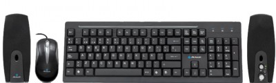 Kit de teclado y mouse ACTECK AK3-2700, Estándar, 105 teclas, Negro, 800 DPI