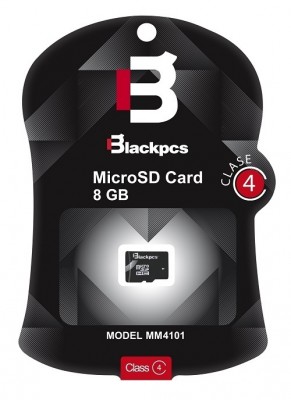 Memoria Micro Sd 8Gb Blackpcs Class 4Mod.Mm4101