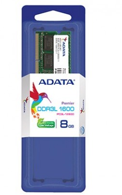 Memoria RAM ADATA, 8 GB, DDR3L, 1600 Mhz, 240-pin DIMM