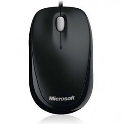 Mouse MICROSOFT COMPACT OPTICO 500, Negro, 3 botones, USB, Óptico