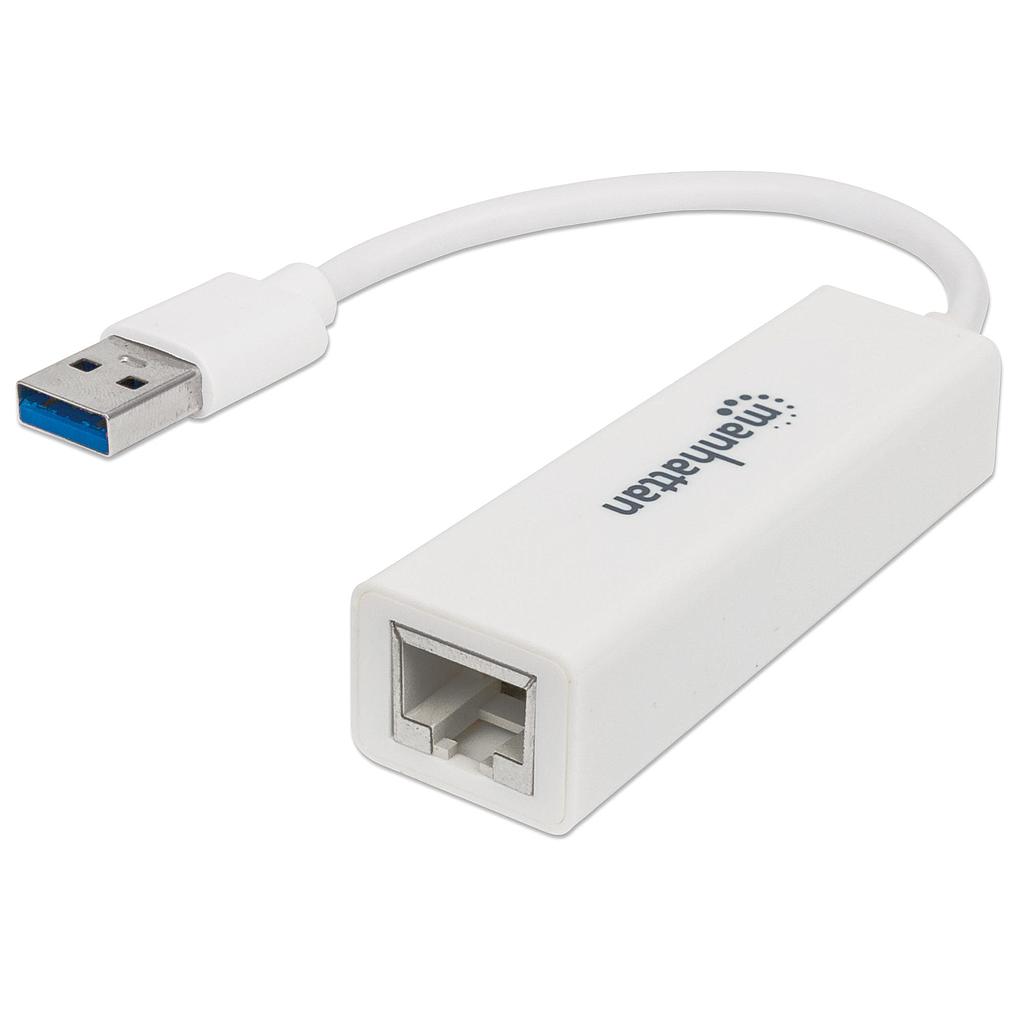 Tarjeta de Red USB - Gigabyte MANHATTAN, USB 3.0, RJ-45, Macho/hembra