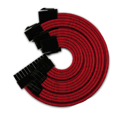 Cable Extención Yeyian Para Fuente de poder Kabel Serie 1000, Fuente de Poder, Rojo