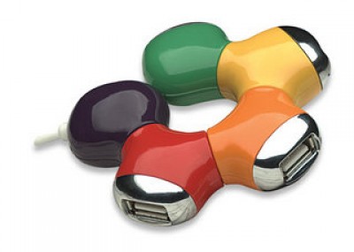 Hub USB MANHATTAN 161053, USB 2.0, Varios, 4 puertos