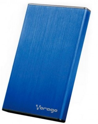 Gabinete Disco Duro 2.5&quot; Vorago 201 Usb3.0 Azul Rey