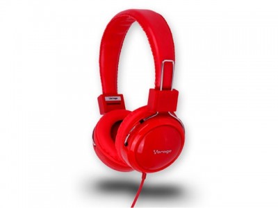 Diadema VORAGO HP-300 ROJO, PC/Juegos, Diadema, Color blanco, Alámbrico, 3.5 mm (1/8 &quot;)